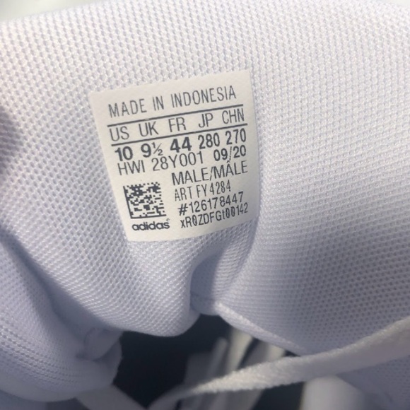 Adidas Entrapment Mid Sneakers Men’s Size 10 White Core Black - Picture 9 of 9